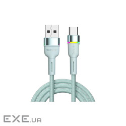Дата кабель USB 2.0 AM to USB-C 1.0m 3A LED blue Essager (EXCT-XCD03)