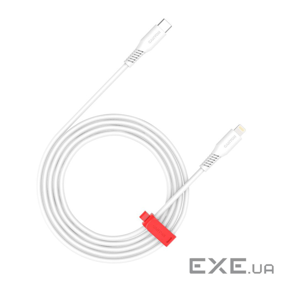 Дата кабель USB-C to Lightning 1.2m CLN30SC C-L 30W White Canyon (CNS-CLN30SC12W)