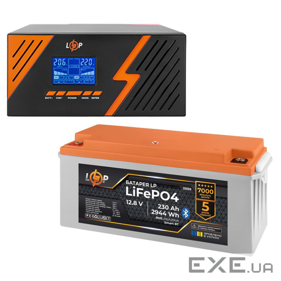 КРП LogicPower B1500 + литиевая (LiFePO4) батарея 2944 Ватт (22754+25559 230 Ah) (40154)