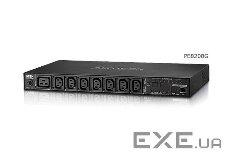 Блок распределения электропитания eco PDU, 7 x IEC C13, 1 x IEC C19 (PE8208G-ATA-G)