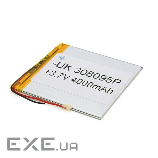 Літій-полімерний акумулятор 3*80*95mm (Li-ion 3.7В 4000мА&middot,год) (308095) ) (308095)