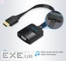 Перехідник HDMI M to VGA F + Micro USB F + 3.5mm F 0.15m black Vention (42161)