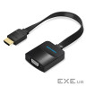 Перехідник HDMI M to VGA F + Micro USB F + 3.5mm F 0.15m black Vention (42161)