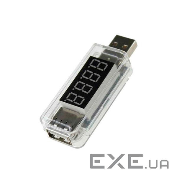 USB тестер Charger Doctor напруги (3-7.5V) і струму (0-2.5A) White (YT-UTCD-W) (0-2.5A) White (YT-UTCD-W)