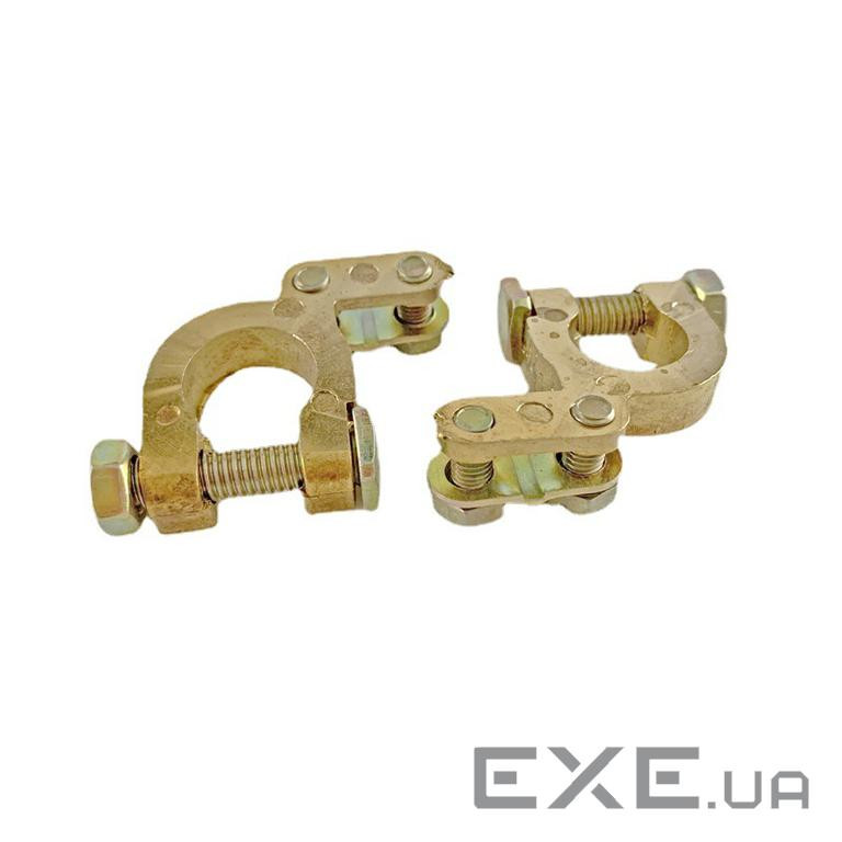 Клема для свинцево-кислотного акумулятора, алюмінієво-магнієвий сплав, 2 штуки в упаковці, (LD-118P) , (LD-118P)