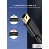 Дата кабель USB 2.0 AM to Mini 5P 2.0m US132 black Ugreen (30472)