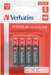 Батарейка VERBATIM Premium Alkaline AAA 8шт/уп (49502)