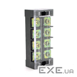 Клемна колодка 4-розрядна TB-4504 45A / 600V, перетин дроту 0,5-4,0мм2, 50 шт в упаковці, ціна за шт