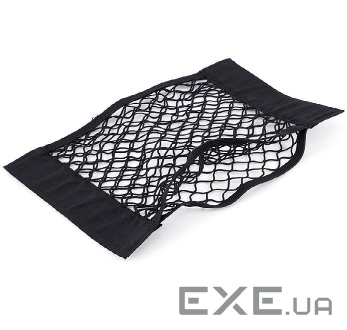 Автомобільний органайзер-сітка, 60x35см, кріплення на липучках, поліпропілен-латекс, чорни (YT41150)