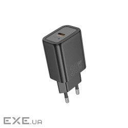 Зарядний пристрій HOCO N62 USB-C PD30W black (6942007644297)