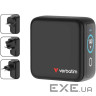 Зарядний пристрій VERBATIM Mini GaN 140W 3xUSB-C, 1xUSB-A, PD3.0, QC3.0 Black (30240)