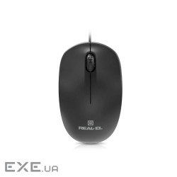 Мишка REAL-EL RM-206 USB Black (EL123200061)