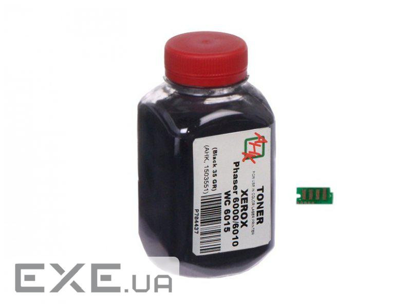 Тонер Xerox Phaser 6000/6010, 35г Black +chip AHK (1500251)