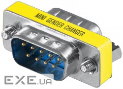 Перехідник COM / DB9 M / M, адаптер 1: 1 Nickel, Standart, жовтий (78.01.4405-100)