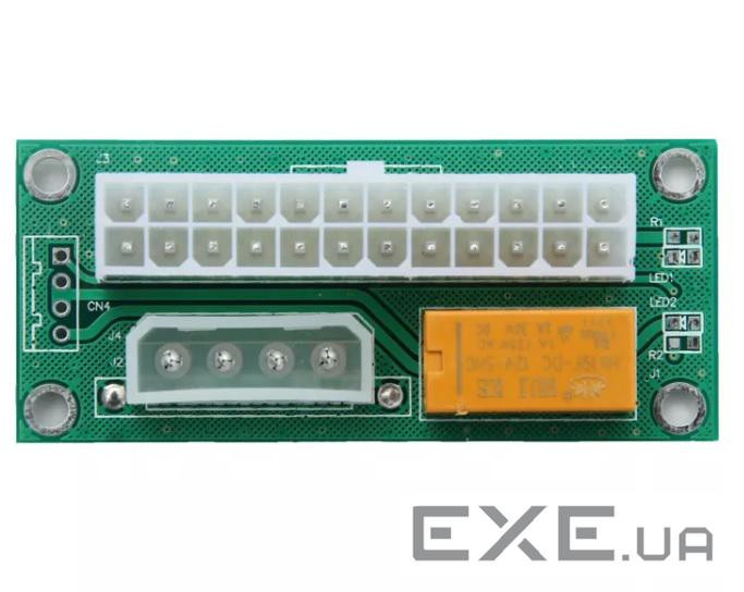 Перехідник відео ATX 24p-MoleX F/F,Add2PSU Sync Starter,чорний (62.09.8373-1) (62.09.8373-1)