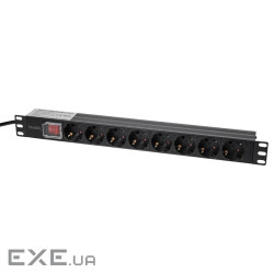 Блок розеток Trinix TRX-PDU/8M-16А Black