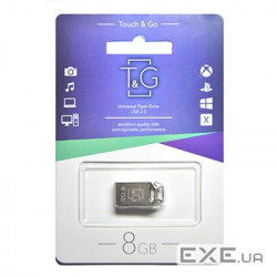 Флеш-накопичувач USB 8GB T&G 110 Metal Series Silver (TG110-8G)