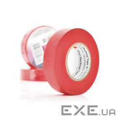 Ізолента 3M 0,13мм * 18мм * 10м (червона), діапазон робочих температур: від (3M / 0,13 / 18 / 10-RD) (3M / 0,13 / 18 / 1