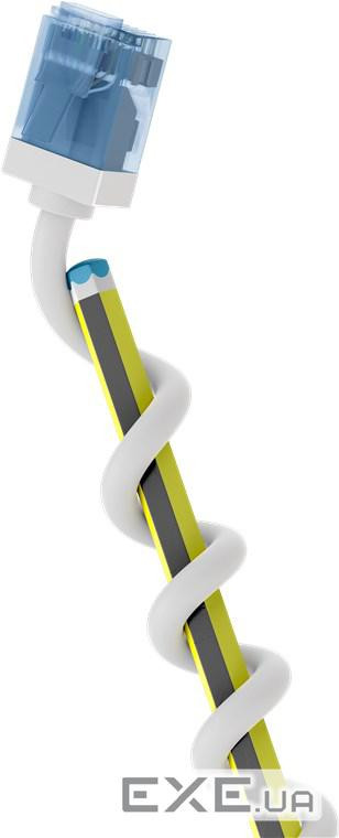 Патч-корд неекранований RJ45 UTP6a 3.0m,patch Slim U-Flexi LSOH PoE+ Cu,білий (75.07.4288-1) (75.07.4288-1)