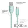 Дата кабель USB 2.0 AM to USB-C 2.0m mint ColorWay (CW-CBUC008-MT)