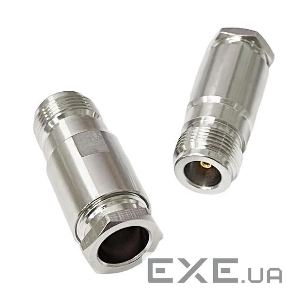 Роз&apos,єм N Type Female під накрутку на кабель RG-8 / RG-213 / LMR400 / SYV-50-7 / 7D-FB (YT42116)