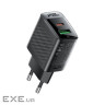 Зарядний пристрій Acefast 2xUSB 30W (USB-C+USB-A) Gan A98 Black (6974316283263)