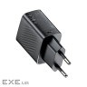 Зарядний пристрій Acefast 2xUSB 30W (USB-C+USB-A) Gan A98 Black (6974316283263)