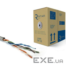 Кабель мережевий Ritar UTP 305м КВП (4*2*0,49)[СCA] (07455)