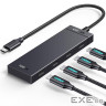 Концентратор Ugreen USB-C to 4xUSB-C 3.2 Gen2 10Gbps CM806 black (35584)