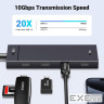 Концентратор Ugreen USB-C to 4xUSB-C 3.2 Gen2 10Gbps CM806 black (35584)
