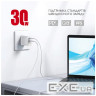 Зарядний пристрій Intaleo 30W GAN USB-C PD+USB-A QC 3.0 white (1283126578274)
