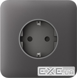 Передня панель для вбудованої розетки Ajax SoloCover for Outlet Basic, grey (000046676) Ajax SoloCover for Outlet Basic,