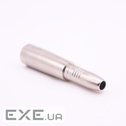 Перехідник Lucom аудіо XLR 3p-Jack 6.3mm M/F, адаптер Mono Metal корпус (62.09.8038-1)