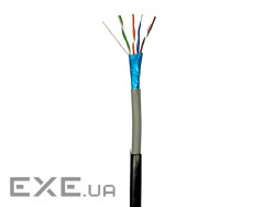 Кабель кручена пара GEAR FTP 4x2x0,51 Cat5E, CCA, PVC+PE, для зовнішніх робі (GEC–FTPCCAOUT051305)