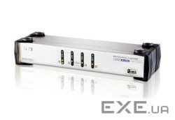 4-портовий комутатор USB Dual-View KVMP , кабелі в комплекті (CS1744C-AT)
