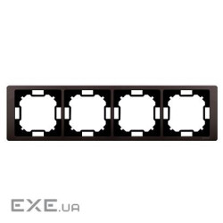 Рамка Neos BASIC 4x, шоколадный (BMRC4/47)