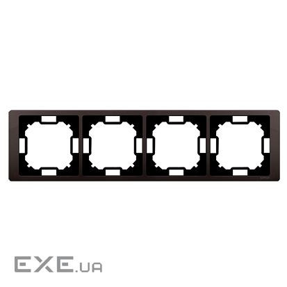 Рамка Neos BASIC 4x, шоколадный (BMRC4/47)