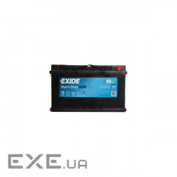 Акумулятор автомобільний EXIDE START-STOP AGM 80A (EK800)