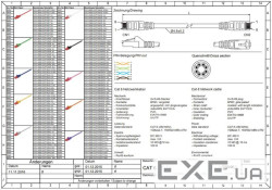 Патч-корд неекранований RJ45 UTP6 30.0m,patch AWG24 D=5.8mm Gold Protect,сірий (75.06.8414-8) (75.06.8414-8)