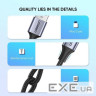 Дата кабель USB 2.0 AM to USB-C 2.0m US288 Aluminum Braid Black Ugreen (60128)