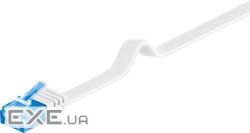 Патч-корд неекранований RJ45 UTP6a 0.5m,patch AWG30 Flat OD=1.5x6.0mm Cu,білий (75.09.6303-10) (75.09.6303-10)
