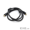 Кабель мультимедійний HDMI M to HDMI M 3.0m V1.4 4K black Ritar (HDMI (YT-HDMI(M)/(M)V1.4-3.0m Gold)