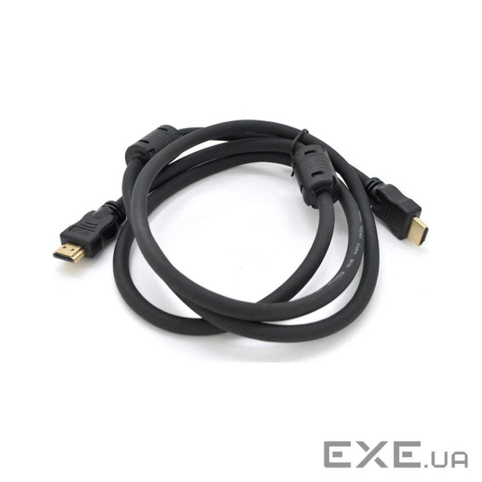 Кабель мультимедійний HDMI M to HDMI M 3.0m V1.4 4K black Ritar (HDMI (YT-HDMI(M)/(M)V1.4-3.0m Gold)