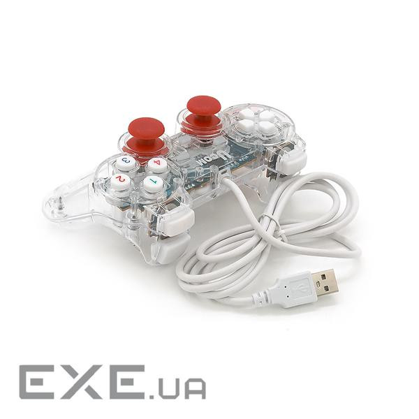 Геймпад Brazzers BR-Ucom провідний для ПК, USB 2.0, Transparent, Blister (BR-Ucom-Tr) , USB 2.0, Transparent, Blister (B