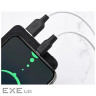 Кабель HOCO X21 Plus USB to Type-C 3A, 2m, silicone, silicone connectors, Black+Whit (6931474713889)