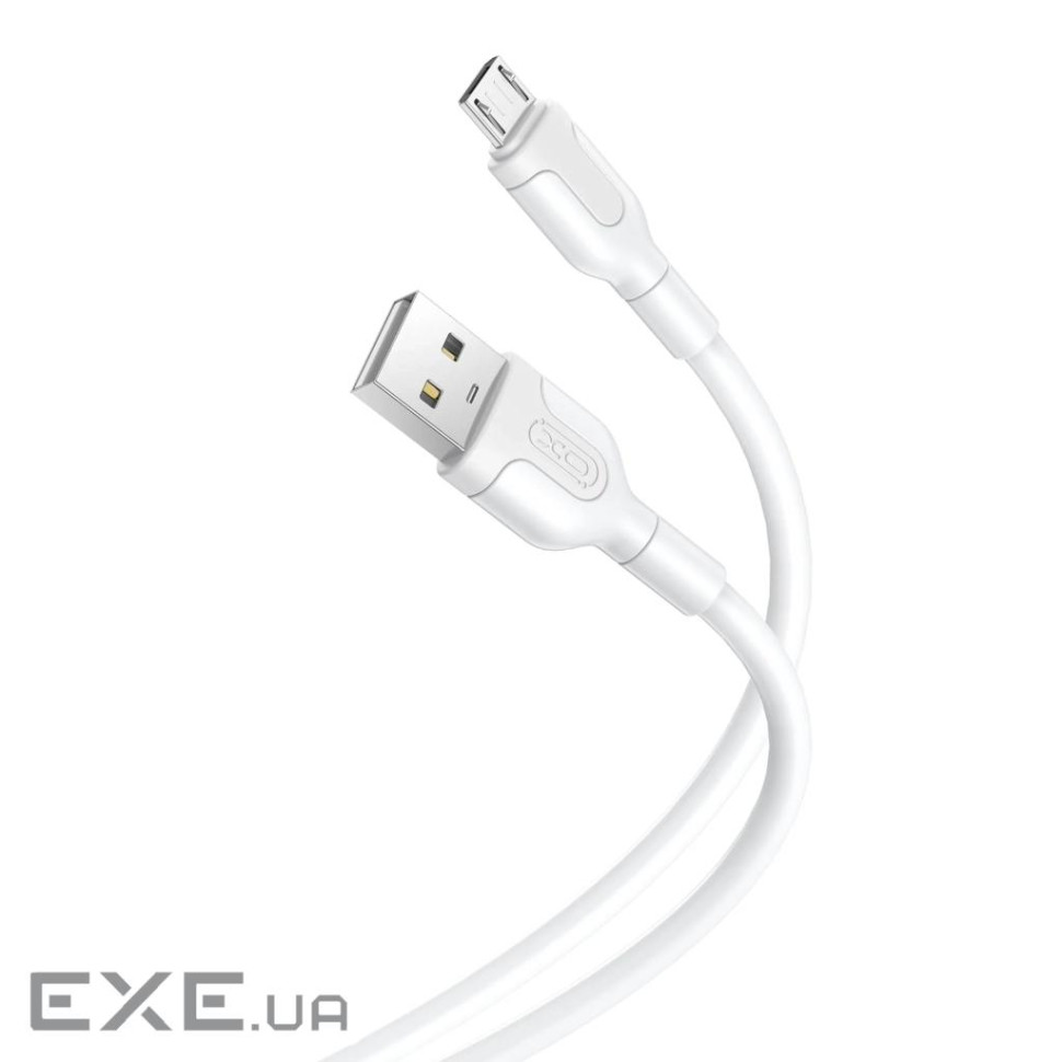 Дата кабель USB 2.0 AM to Micro 5P 1.0, 2A white XO (NB212-AM.white)