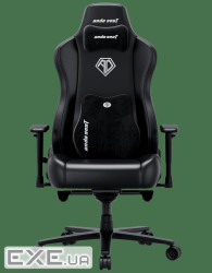 Крісло ігрове AndaSeat Novis Plus PVC XL Black (AD23YC-XL-01-B-PV-B04)