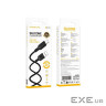 Дата кабель USB 2.0 AM to USB-C 3.0m silicone BX113 black BOROFONE (6941991115554)