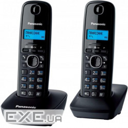 Радіотелефон Panasonic DECT KX-TG1612UAH Black Grey