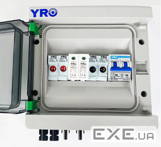 Комбінатор для сонячних систем YRPVB-2 / 1CB DC500V з блискавкозахистом (YRPVB-2 / 1CB-500V) (YRPVB-2 / 1CB-500V)